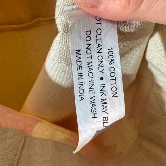 Tory Burch Neon Logo Canvas Tote Bag - Picture 7 of 9